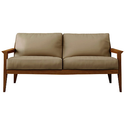 Case Stanley Medium Leather Sofa Stone